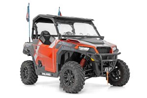 Polaris Ranger XP 1000 Northstar Edition LED Whip Mount Kit - Bed - Rough Country - 4' LED Whip Light Pair with 300 Patterns - Multl-Color - 2020